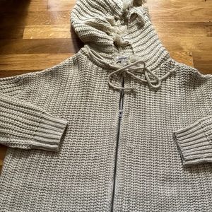 NWOT Mittoshop Hooded Cardigan size medium